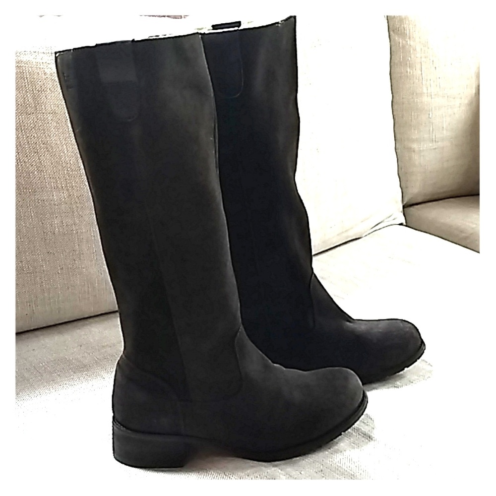 BooRoo Tall Suede Boots-100% Merino wool! sz 9